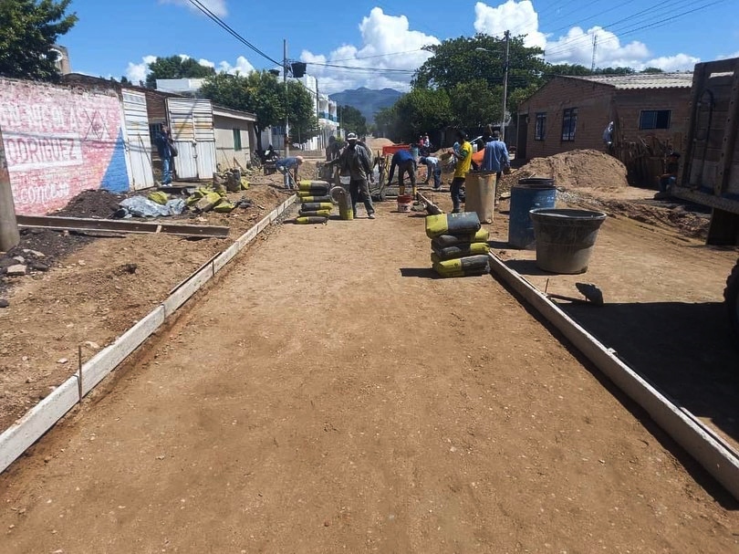 La pavimentación de vías fue uno de los avances que destacó el alcalde Díaz. Fotografía: Alcaldía de San Juan del Cesar