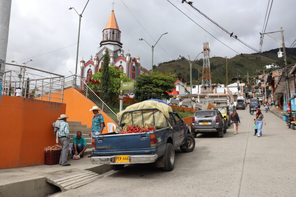 El chontaduro que se vende en las calles de El Carmen es traído desde Medellín. Fotografía: María Fernanda Padilla Quevedo 