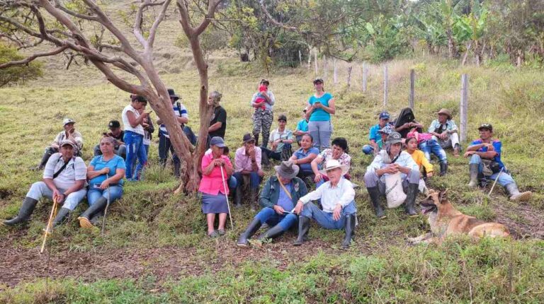 80 familias iniciaron el proceso de asentamiento en la vereda Agualinda hace 27 años. Foto: Vivianey Balvin.