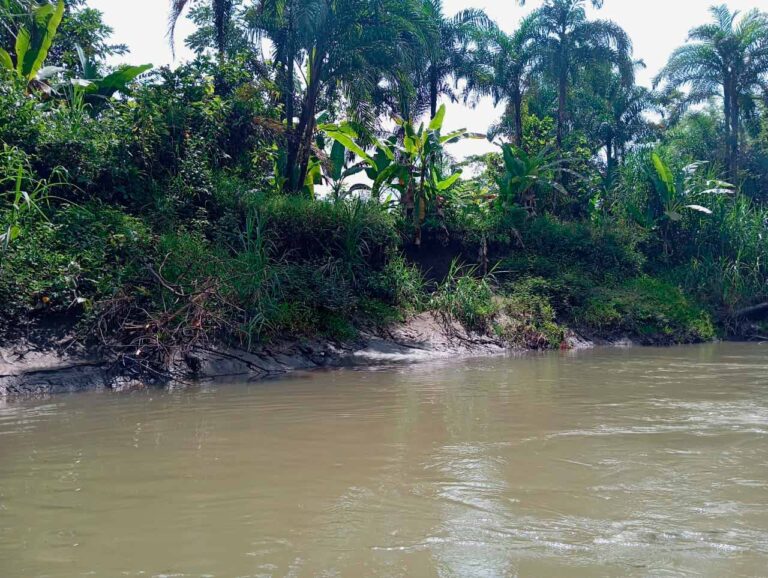 Esta es una de las zonas afectadas por la creciente del río San Juan. Foto: Sory Jordan.